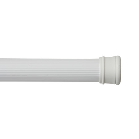 Kenney Mfg No Tools Spring Tension Utility Rod, 42-72", White KNUTLYL/1
